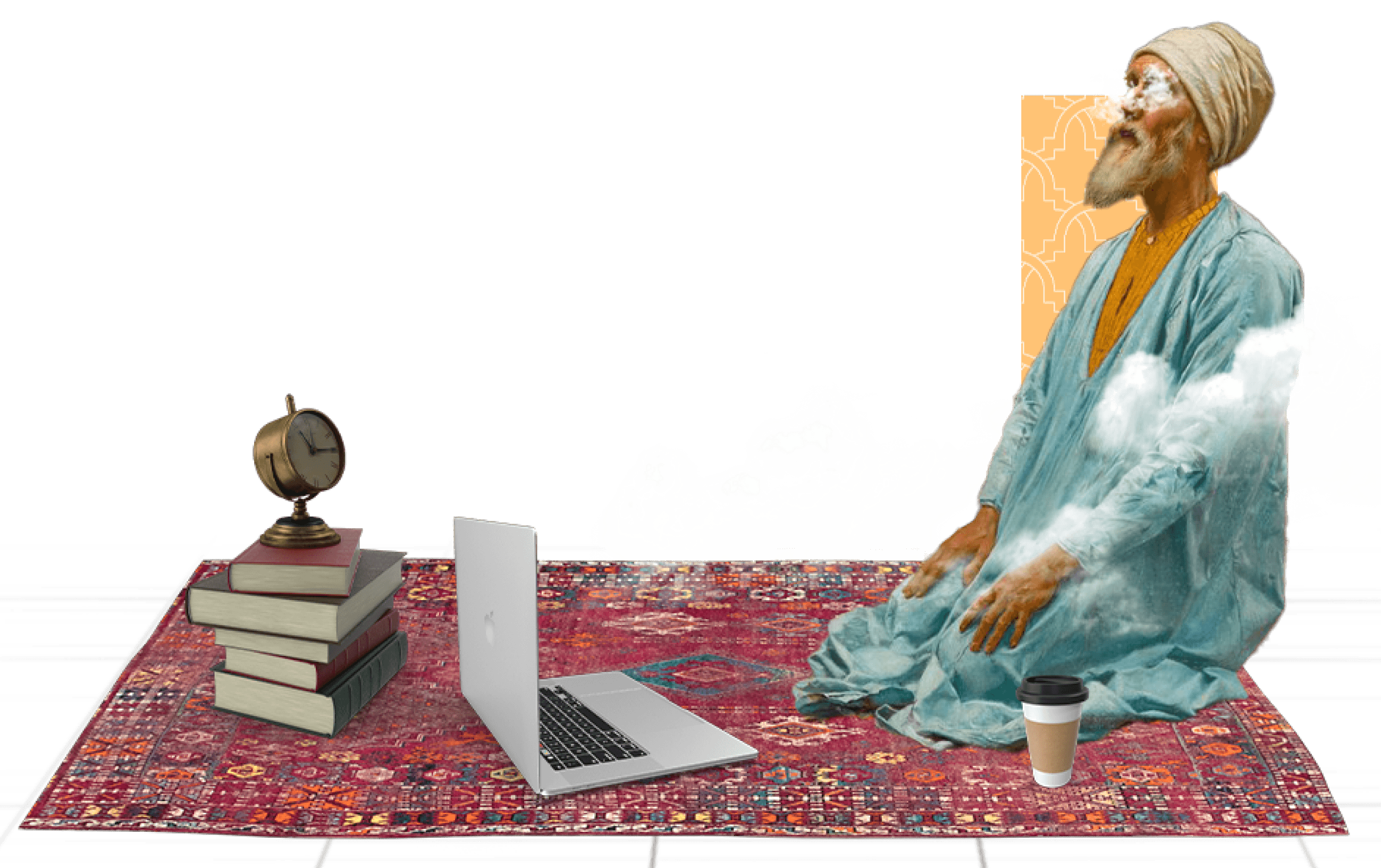Man with computer